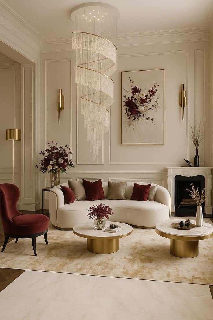 التناسق البصري، يعزز إحساس الانسجام والتناغم داخل المساحة المنزلية