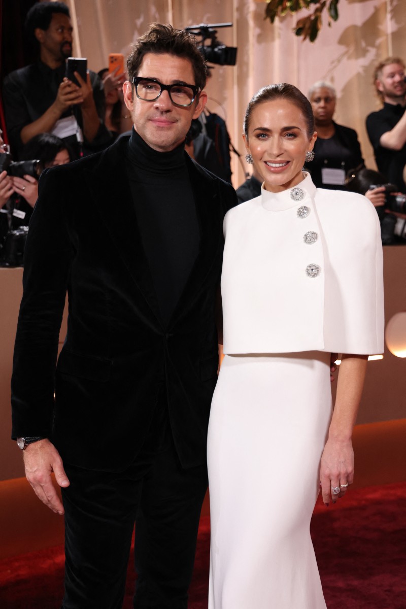 الثنائي العالمي إيميلي بلانت وزوجها جون كراسينسكي 