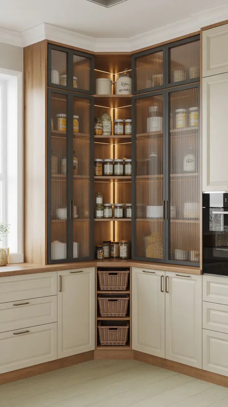 الخزائن الزجاجية لديها القدرة على إضفاء شعور بالمساحة