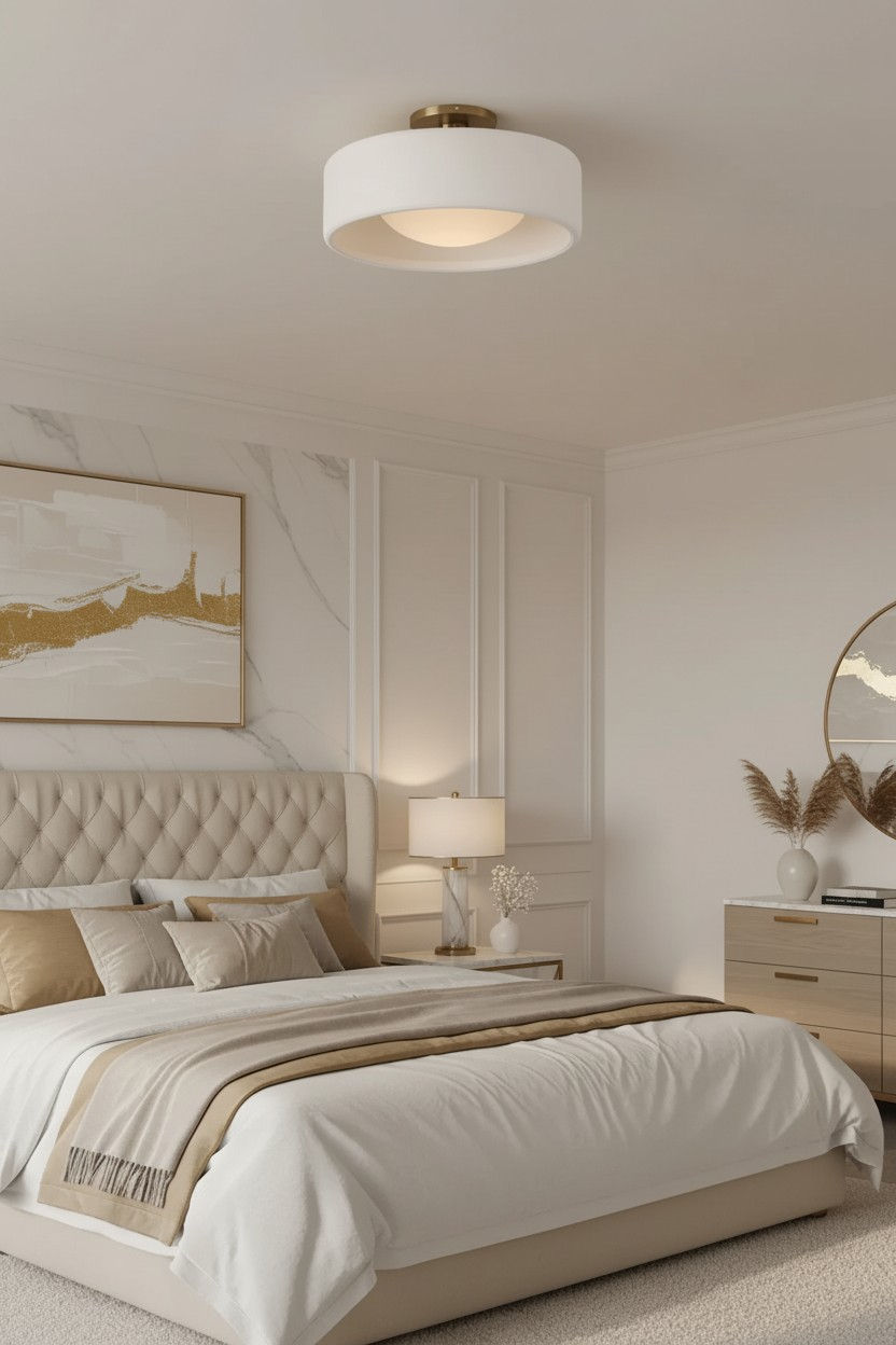 الدرجات الدافئة من الأبيض مثالية عند الرغبة في خلق مساحات مشرقة وخفيفة