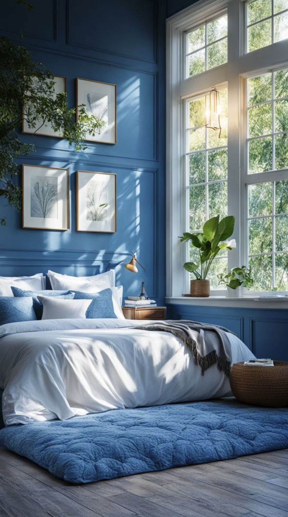 الدرجات العميقة والغنية من الأزرق تجمع بين الفخامة الكلاسيكية والجرأة العصرية