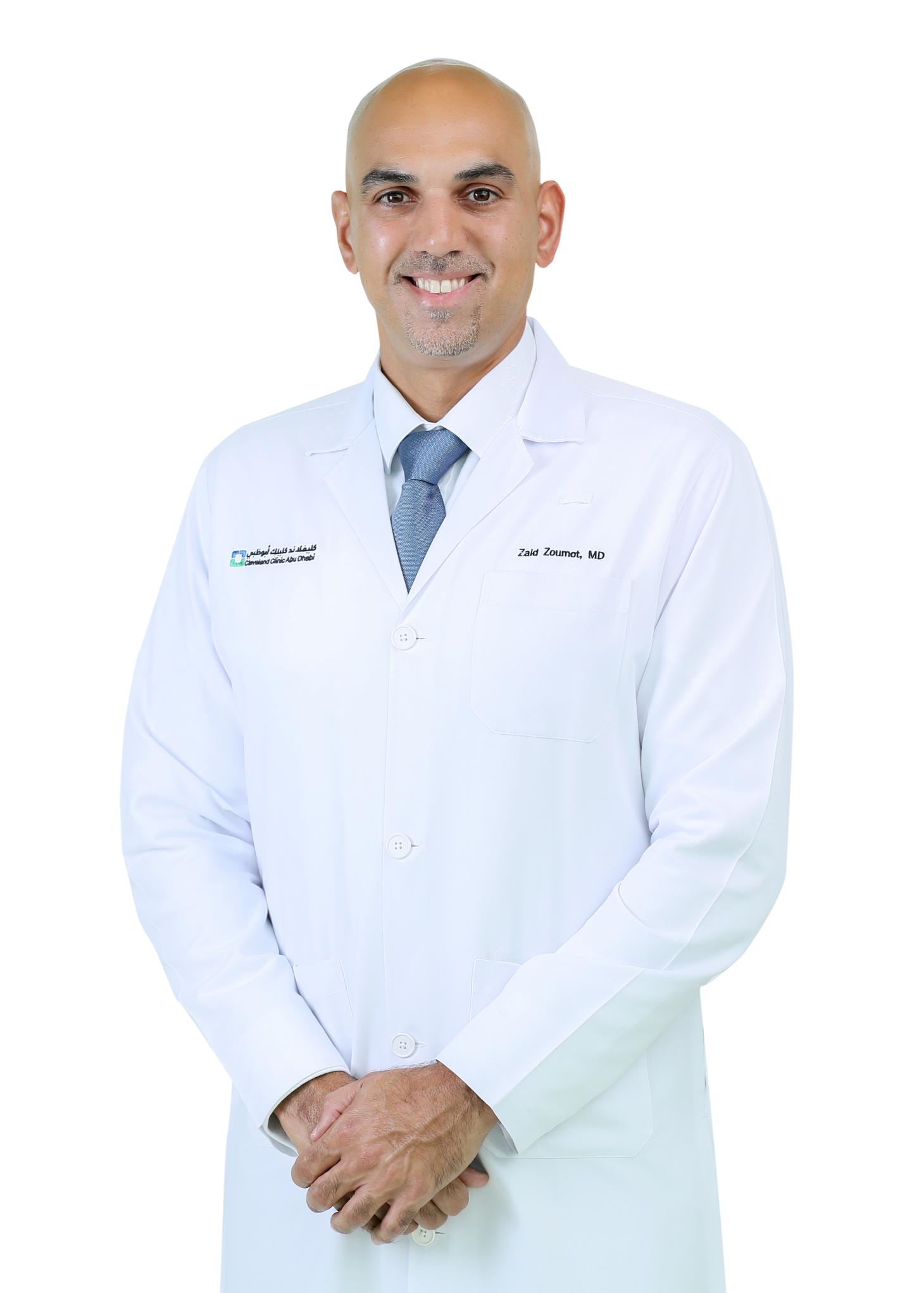 الدكتور زيد زعمط رئيس قسم طب الرئة والجهاز التنفسي في كليفلاند كلينك أبوظبي