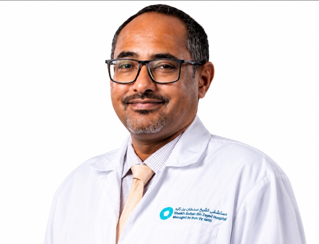 الدكتور محمد الجذولي أخصائي طب الأسرة في مستشفى الشيخ سلطان بن زايد