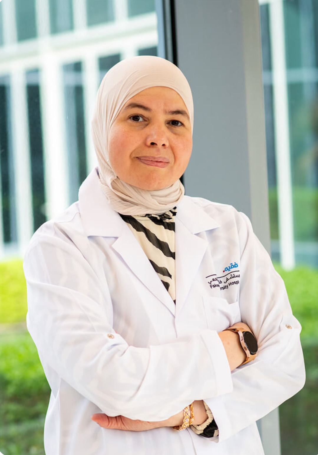 الدكتورة باسمة جمال الدين أخصائية طب أمراض النساء والتوليد في مستشفى فقيه الجامعي