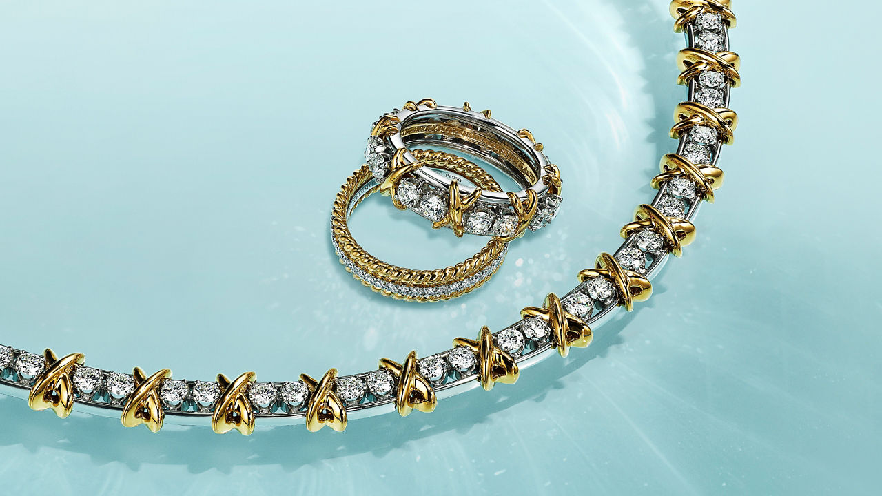 الذهب الأصفر في مجموعة Tiffany & Co