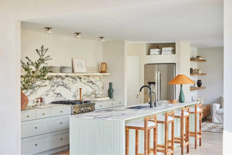 الرخام من المواد المفضلة لمصممي الديكور للمطابخ