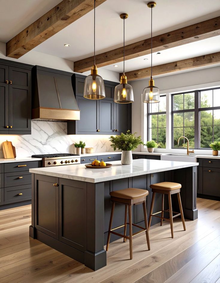 الرمادي مع لمسات نحاسية رائعة