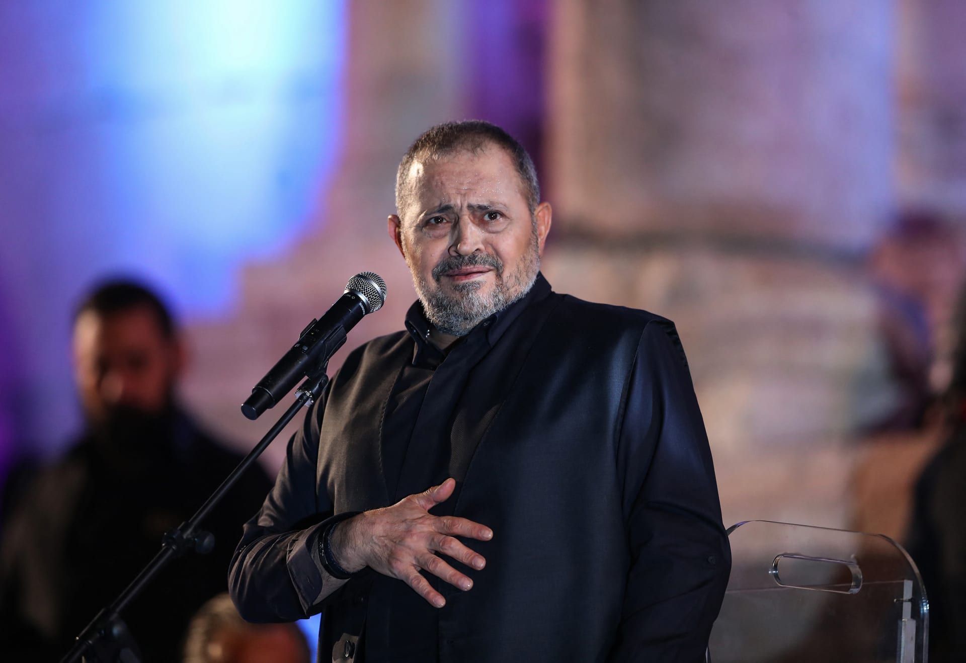 الزواج الاول للفنان جورج وسوف من شاليمار تم في باريس