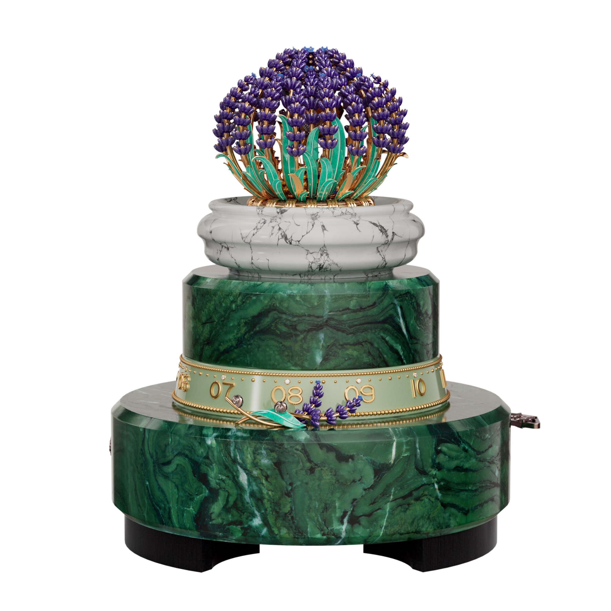 الساعة الآلية ثلاثية الأبعاد Brassée de Lavande من فان كليف آند آربلز (2)