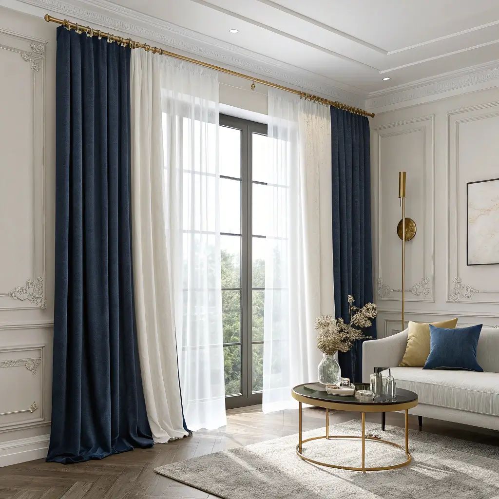 الستائر المزدوجة من أجمل اتجاهات 2026