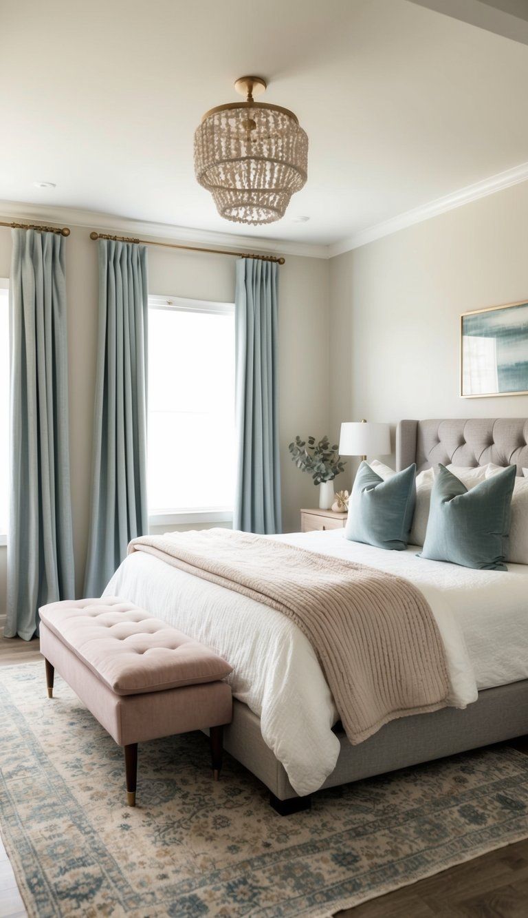 الستائر المُفصّلة بعناية هي سر غرفة نوم تبدو أكثر أناقة ورفاهية