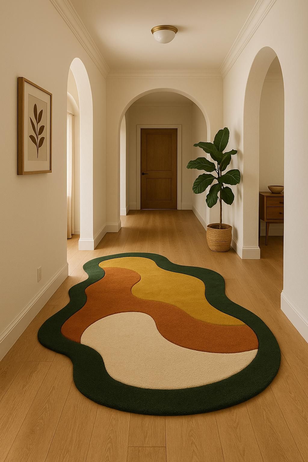 السجاد ذو الأشكال العضوية