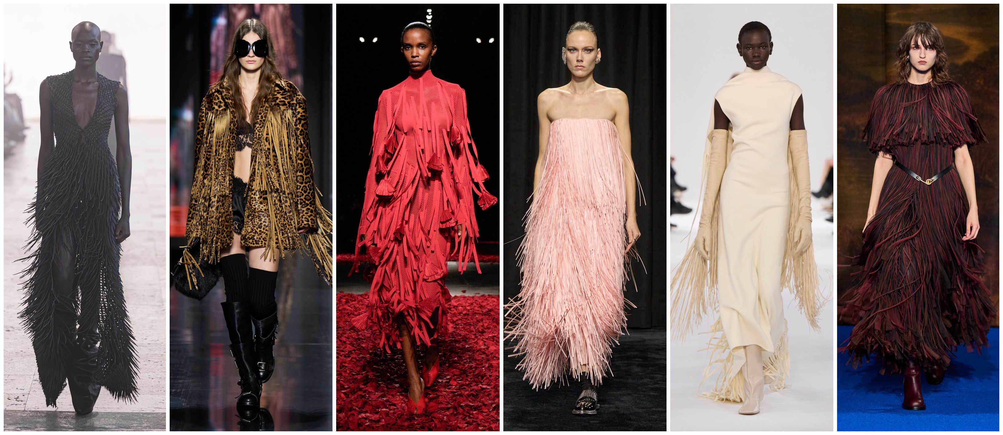 الشراريب كما شاهدناها لدى كل من بربري، سبورتماكس، جيل ساندر، دولتشي أند غابانا وريك اوينز