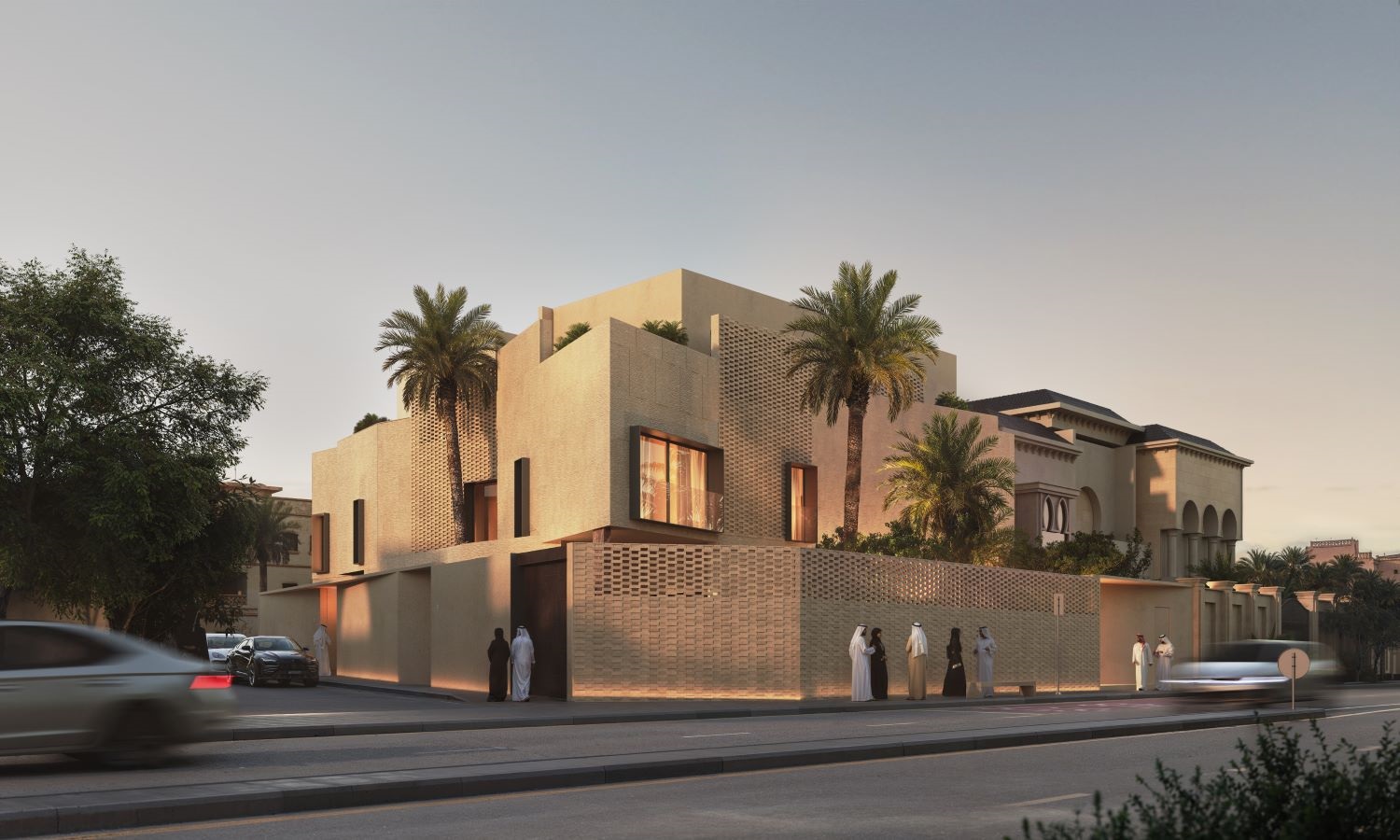 الصورة الرئيسية - من المشاريع السكنية الخاصة لمكتب Quartz Architects في الرياض