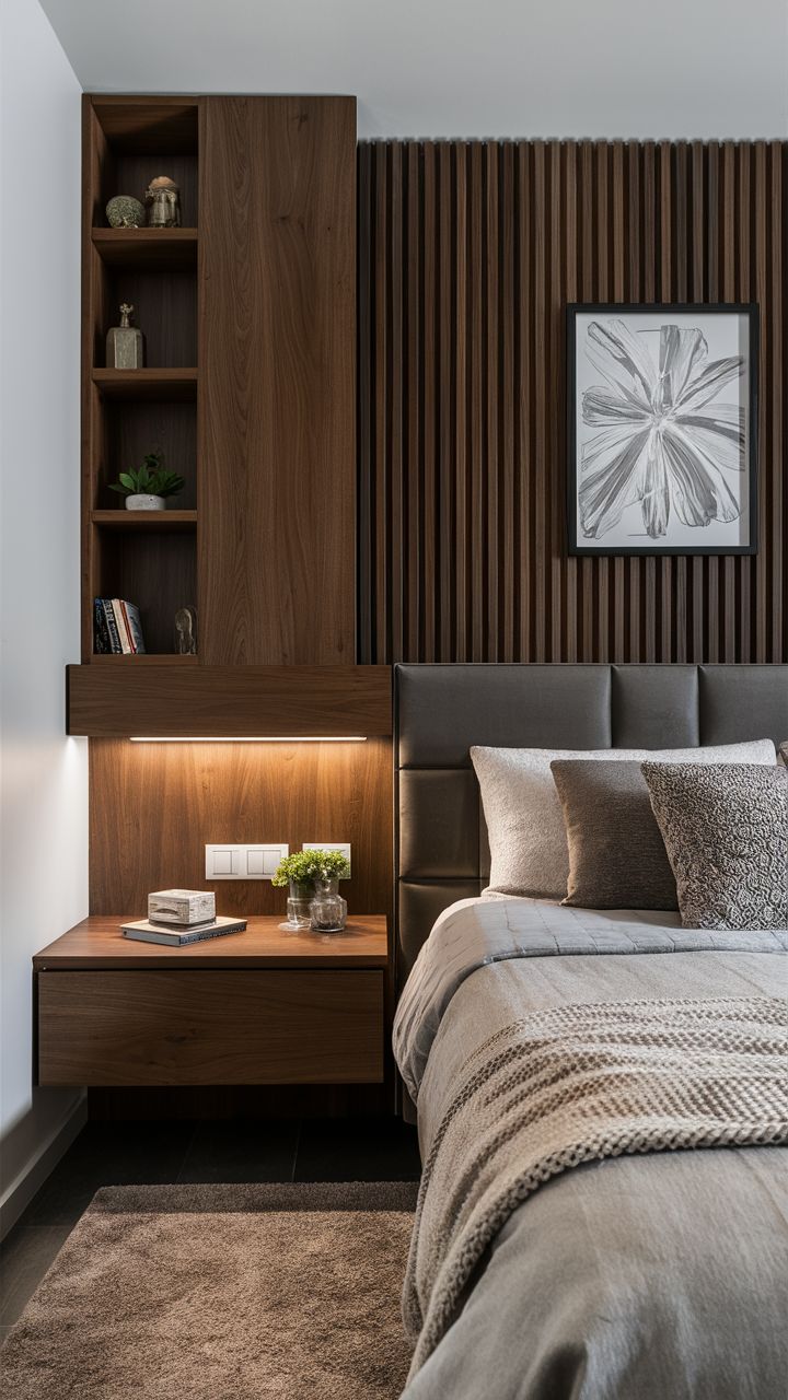 الطاولات الجانبية الملحقة بالسرير تجمع بين الجمال الوظيفي والمظهر الأنيق