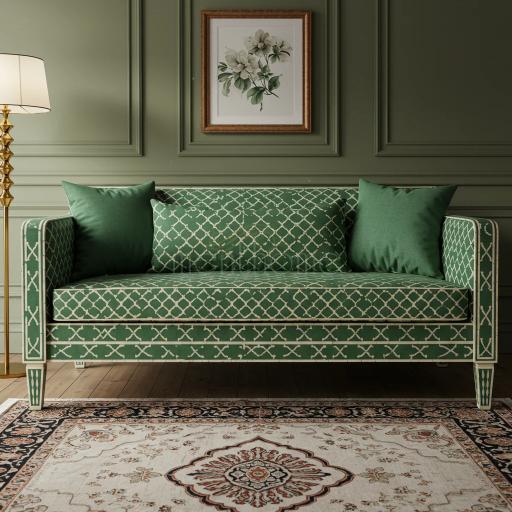 الطبعات الهندسية من أبرز صيحات الأرائك في 2026 (1)