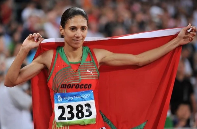 العداءة المغربية حسناء بنحسي