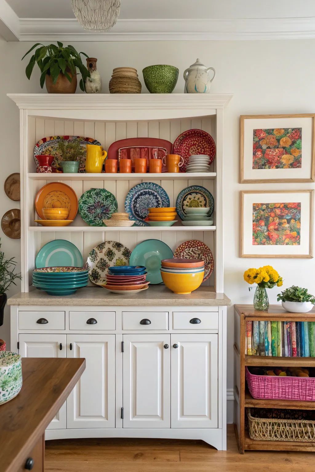 العناصر الفخارية قادرة على إضافة لمسات لونية إلى المطبخ بطريقة تبدو طبيعية مميزة