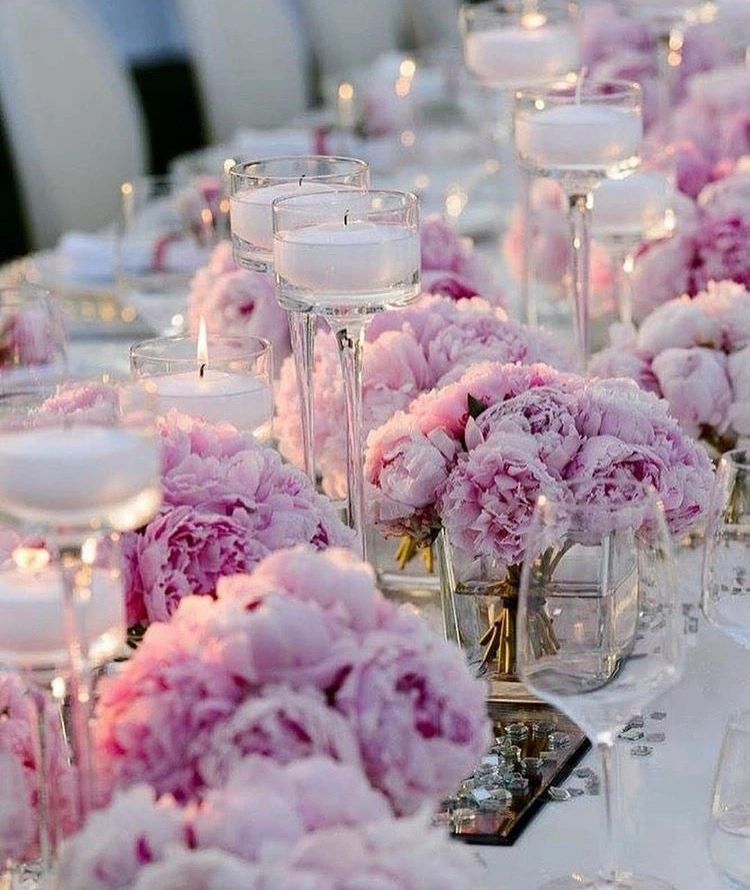 الفاوانيا في حفلات الزفاف- الصورة من  Pinterest