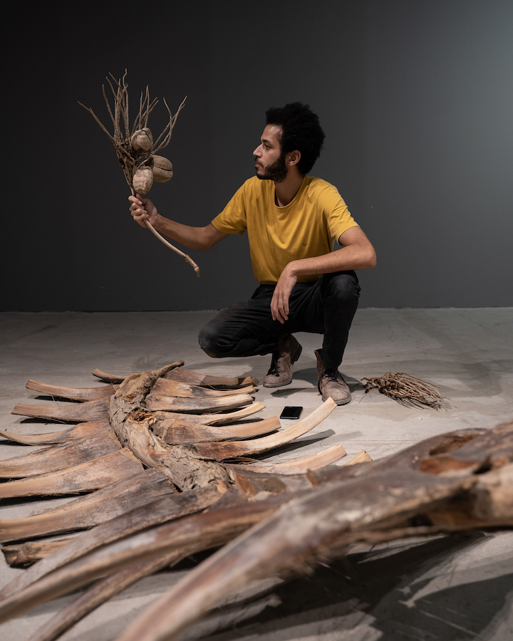الفنان محمد الفرج الصورة من حساب ART BASEL