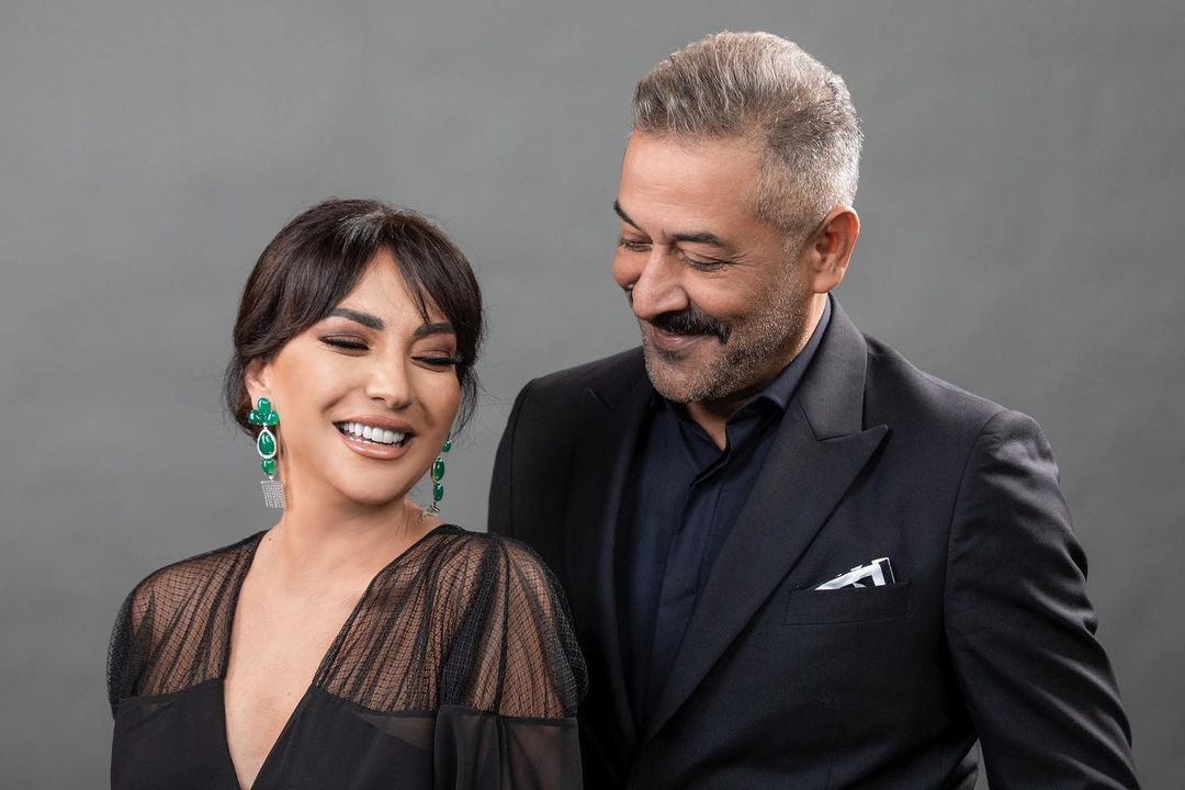 أمل عرفة وعبد المنعم عمايري