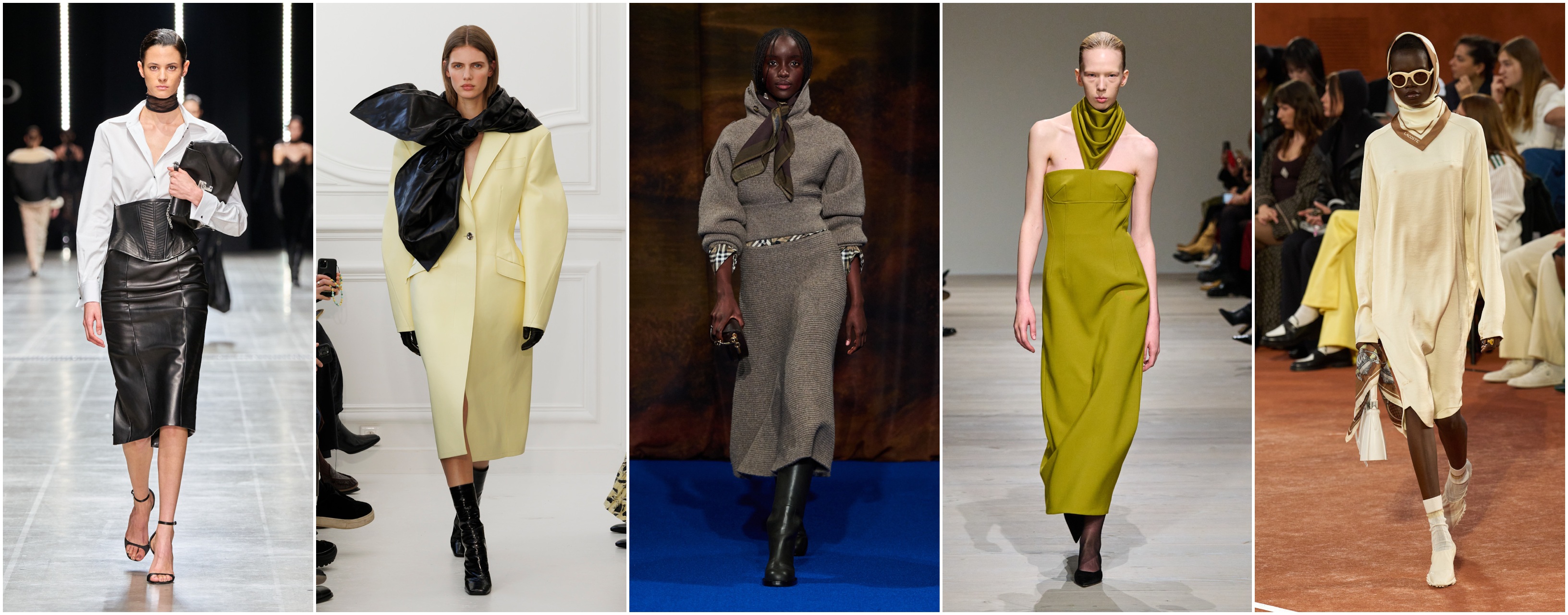 الفولار كما شاهدناه لدى كل لاكوست، ايمليا ويكستيد، بربري، جيفنشي وارمانو شيرفينو