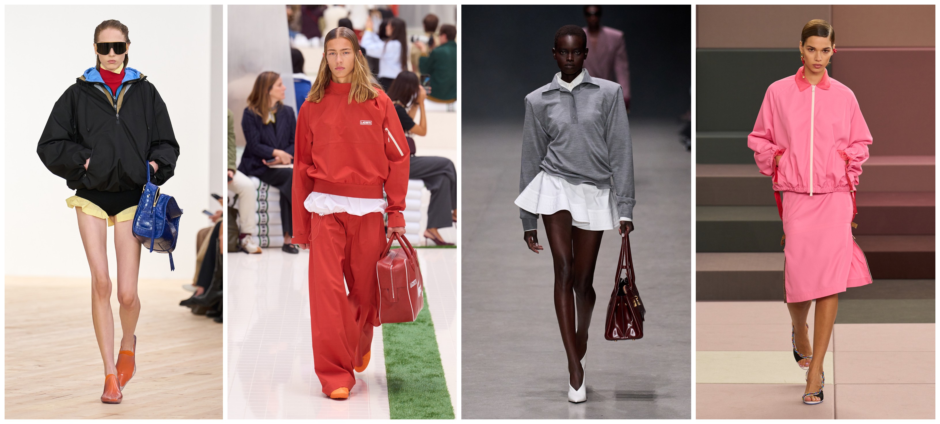 اللمسات الرياضية واضحة لدى كل من فندي، ستيلا مكارتني، لاكوست ولويفي