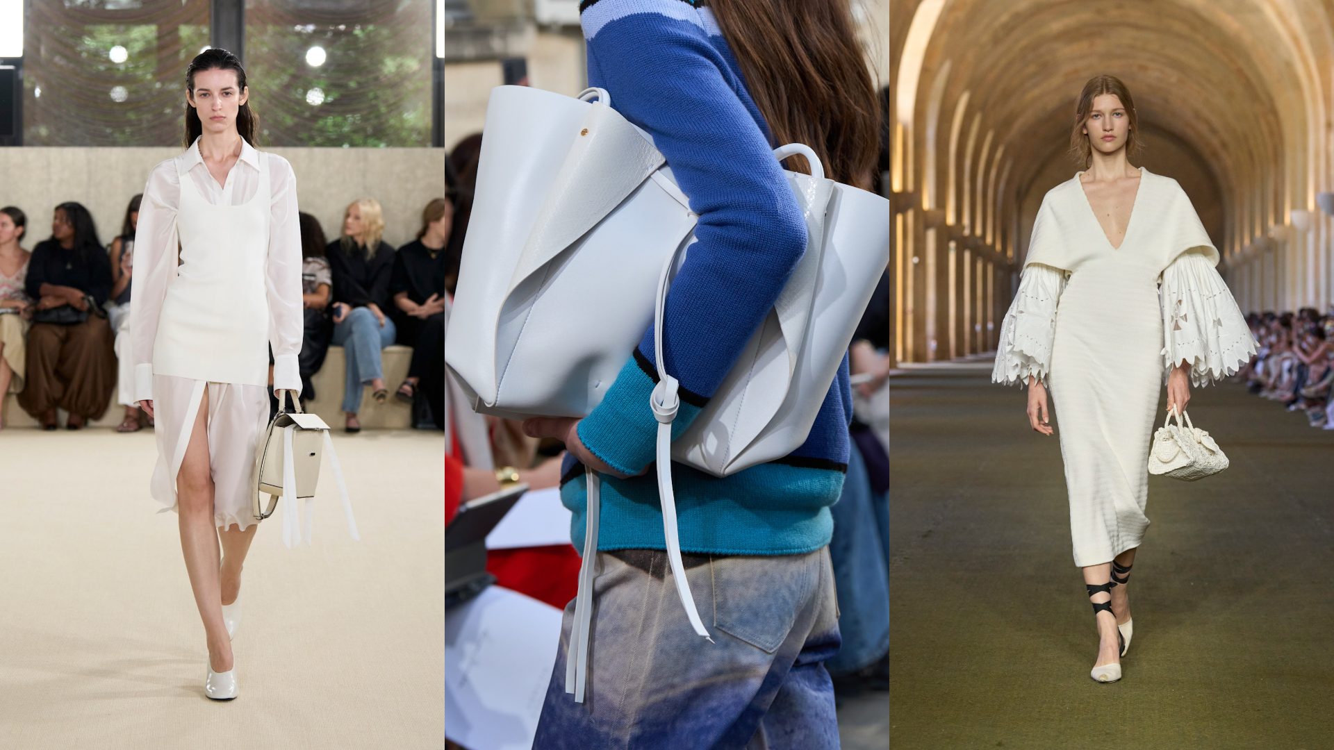 تصاميم من عروض ‏Jacquemus، ‏Gabriela Hearst‏ وToteme