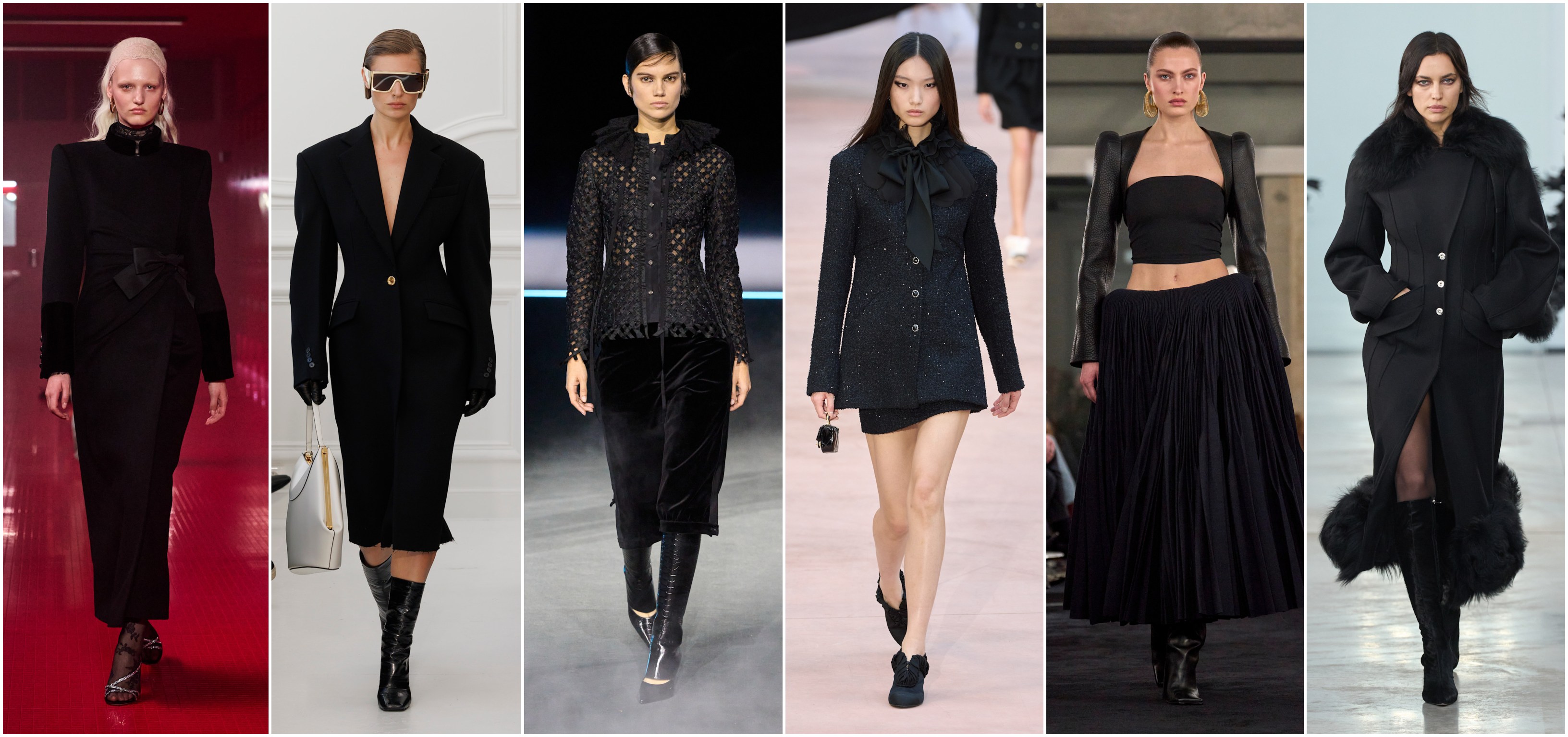اللون الأسود كما شاهدناه لدى كل من بلومارين، آلايا، شانيل، ديور، جيفنشي، وفالنتينو