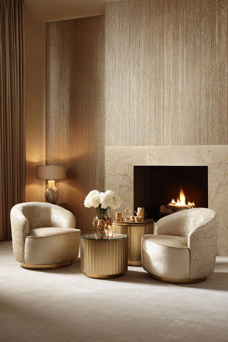 اللون البيج من أزياء نادين لبكي، يعيد تعريف دفء وفخامة المساحات المنزلية