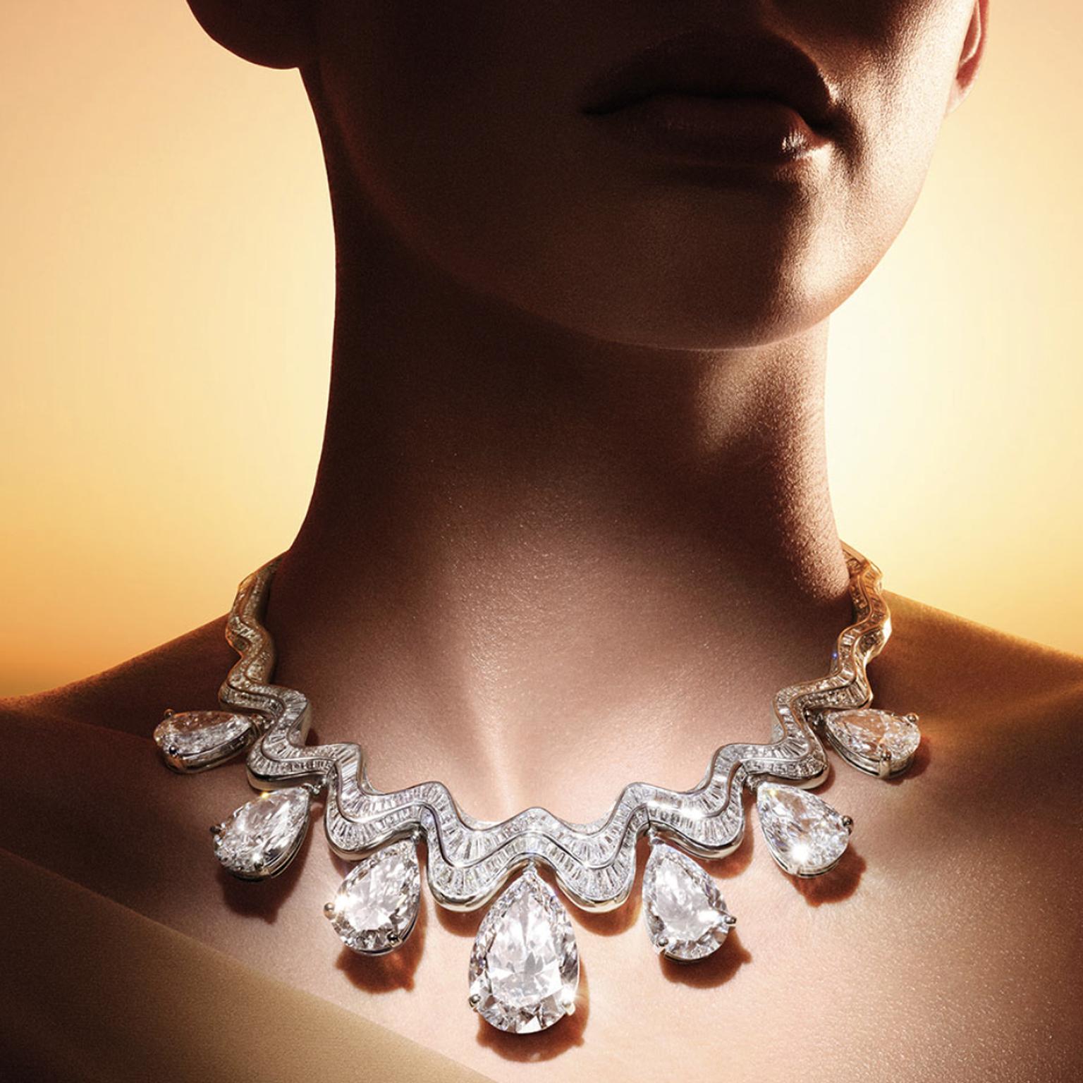 الماس أجمل الأحجار الكريمة البيضاء في مجوهرات Bulgari