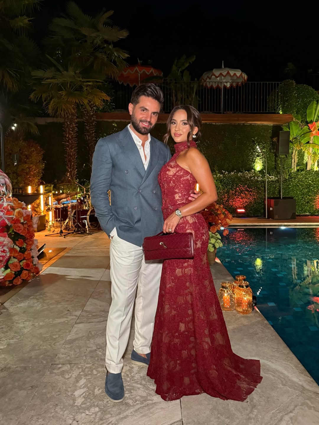 المشاهير يقدمون المباركات لسارة الورع وغيث مروان