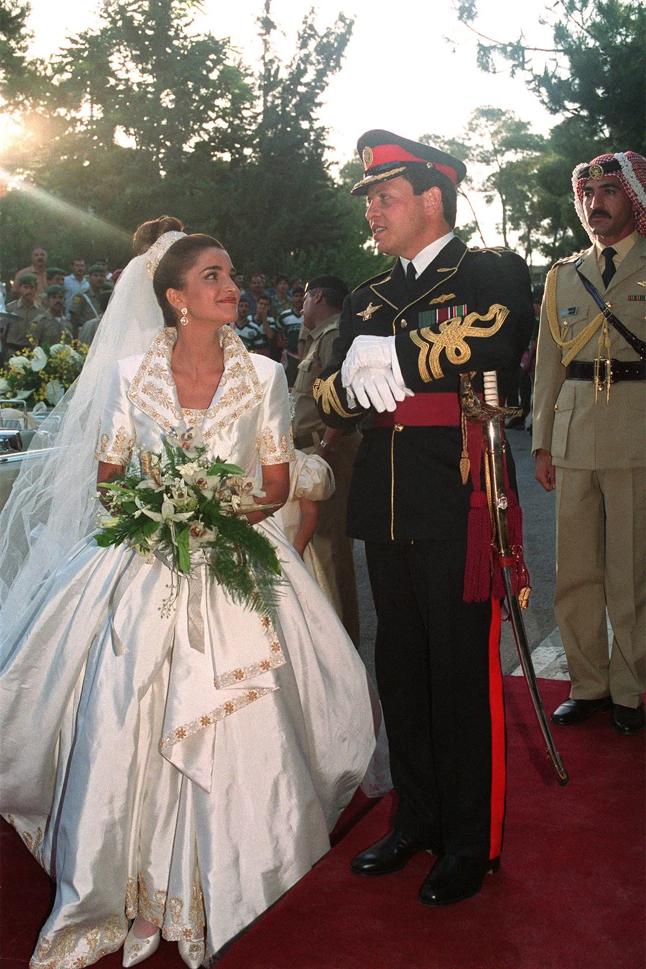 الملك عبد الله الثاني ملك الأردن Abdullah II of Jordan والملكة رانيا Queen Rania of Jordan