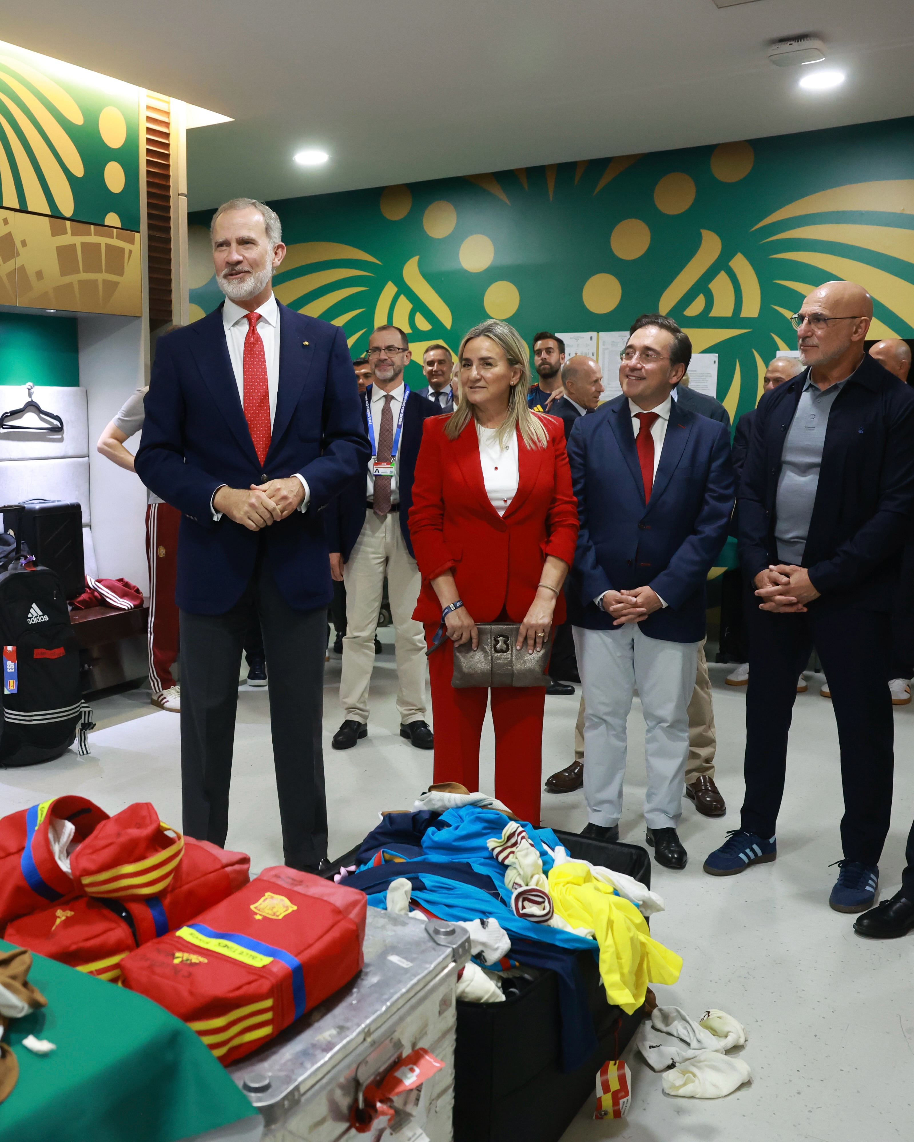 الملك فيليب السادس يحتفل بمنتخب إسبانيا