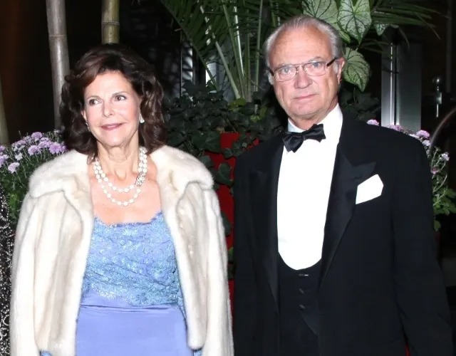 الملك كارل السادس عشر غوستاف ملك السويد King Carl XVI Gustaf of Sweden والملكة سيلفيا Queen Silvia