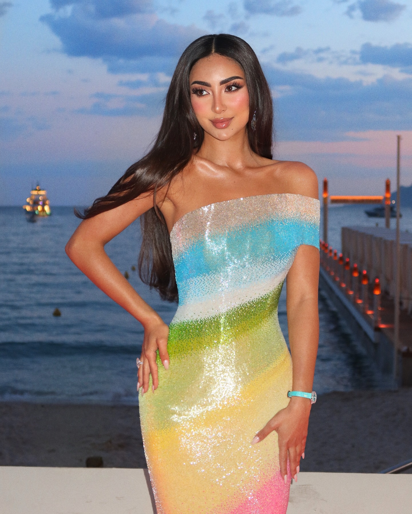 الممثلة المصرية نور غندور يتصاميم دار شوبارد Chopard الفارهة