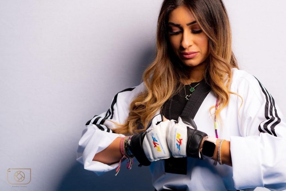 المها باهديلة مدربة التايكوندو السعودية