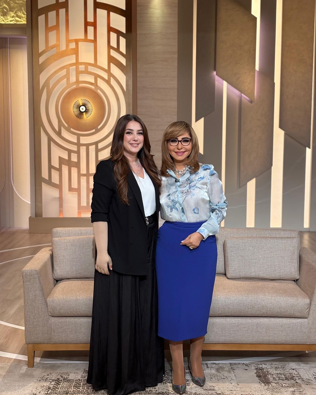 النجمة كندة علوش مع الإعلامية لميس الحديدي