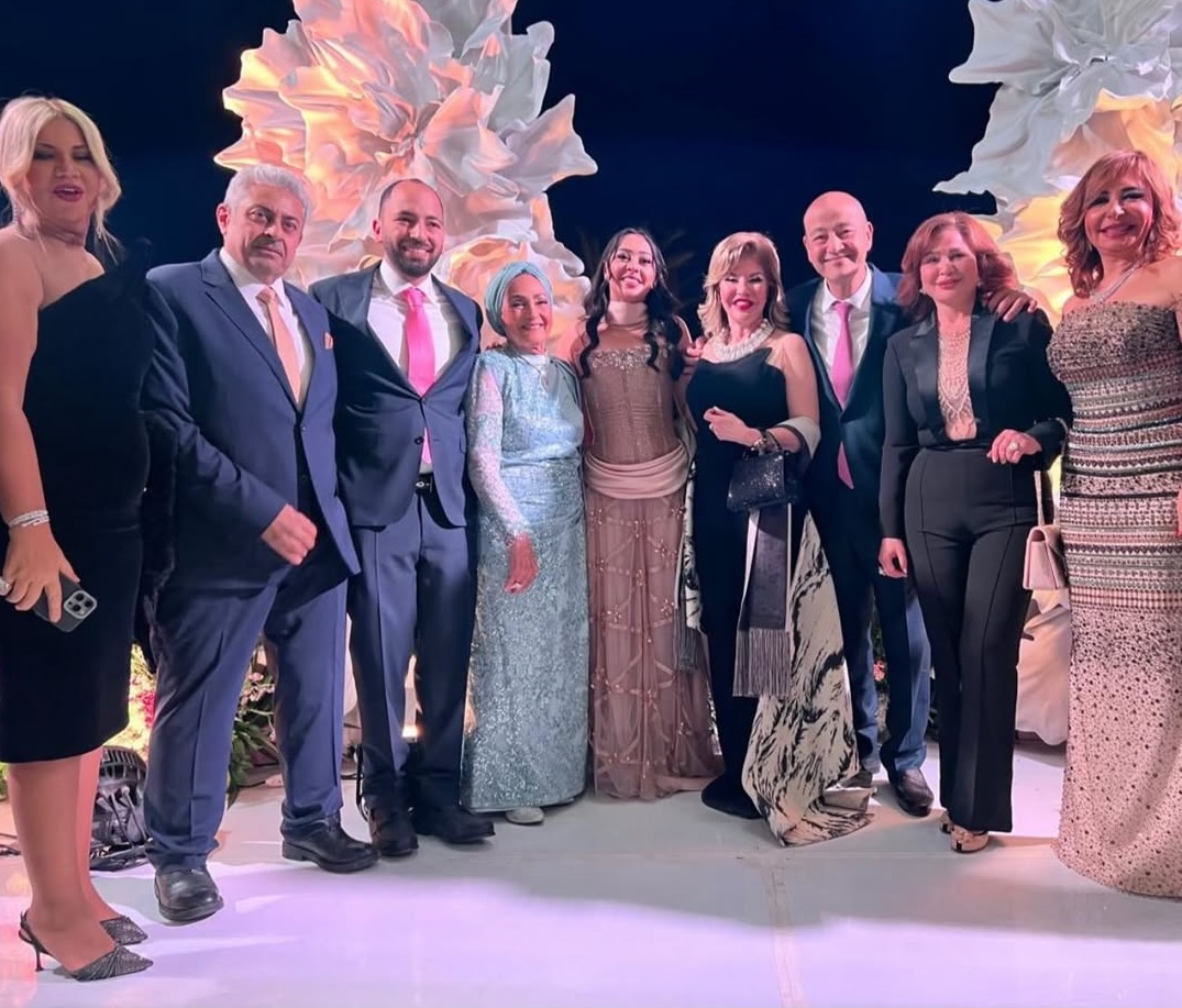 حضور النجوم في خطوبة نجل عمرو أديب ولميس الحديدي