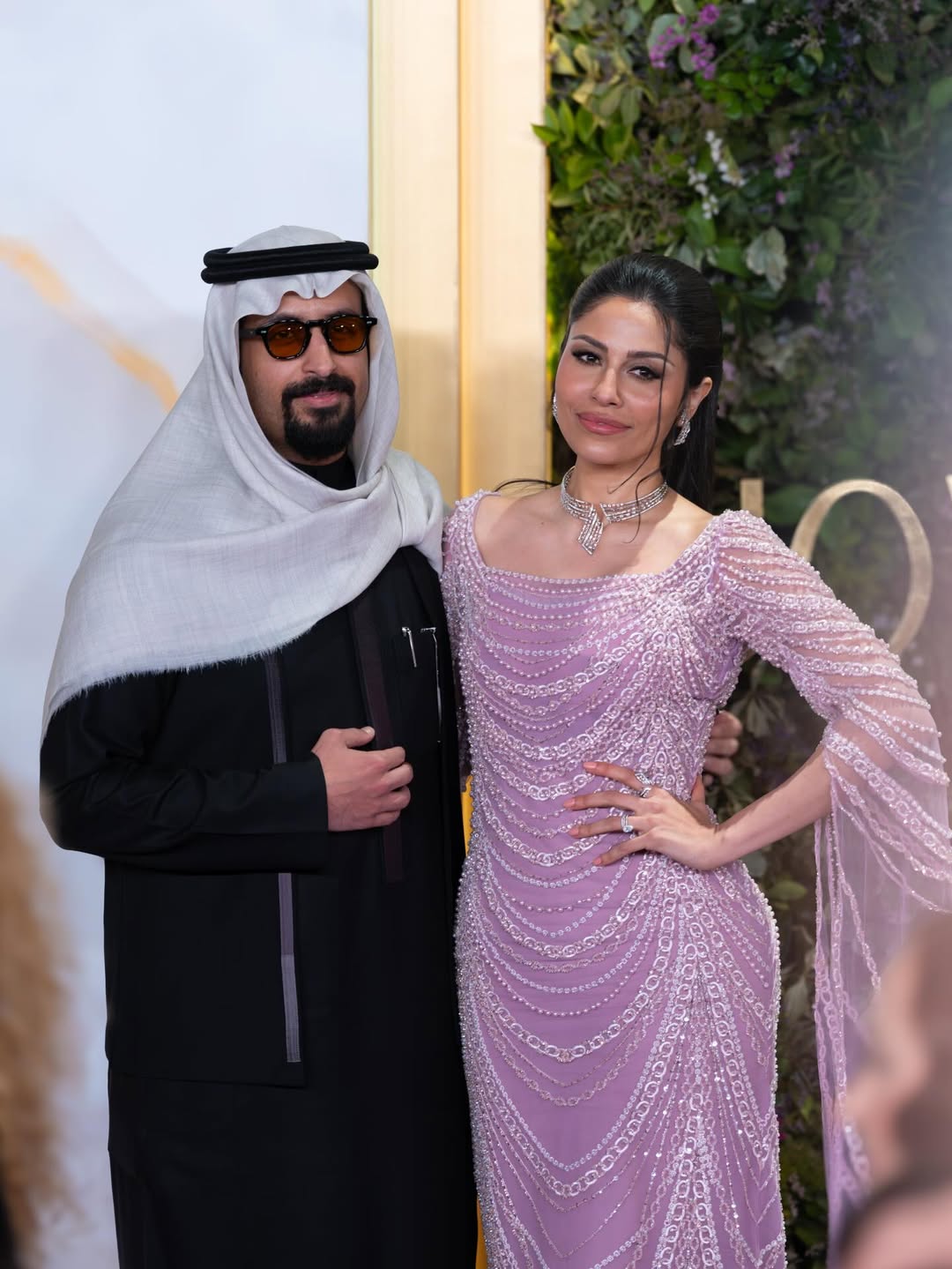 النجوم يحتفون بـ إلهام علي وخالد صقر