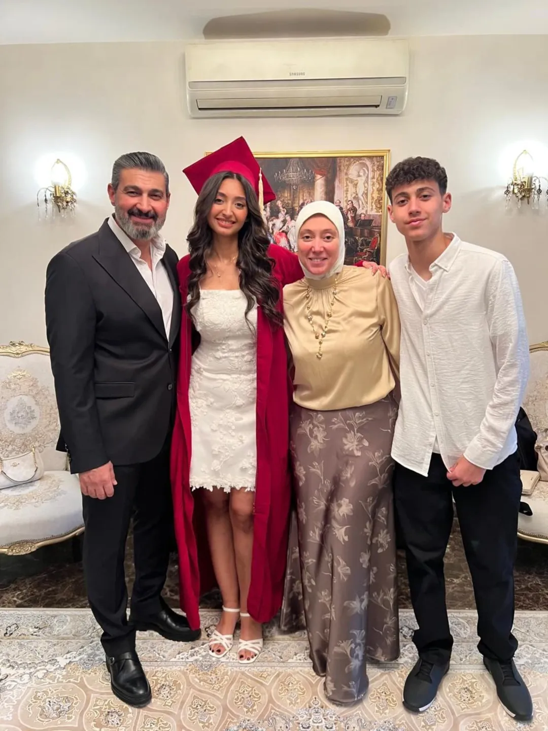 ياسر جلال وأسرته