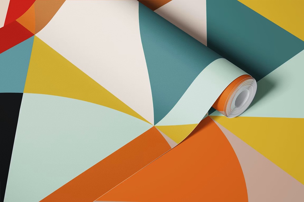 النقوش الهندسية في ورق الحائط