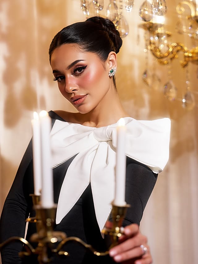 إلهام علي بسحر المكياج البرونزي