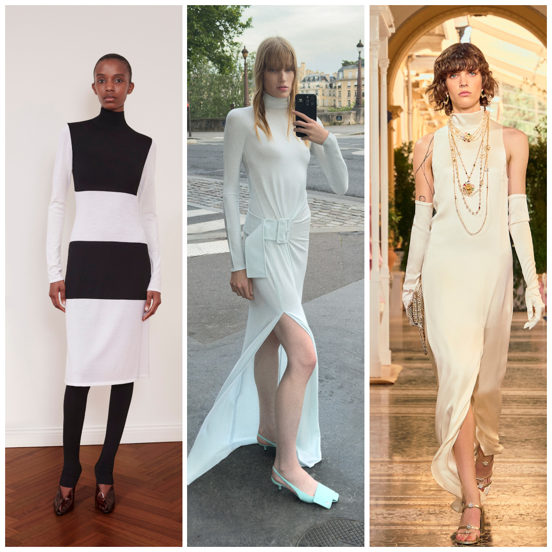 الياقات العالية في مجموعات ريزورت 2026 من Chanel وCourrèges وSalvatore Ferragamo