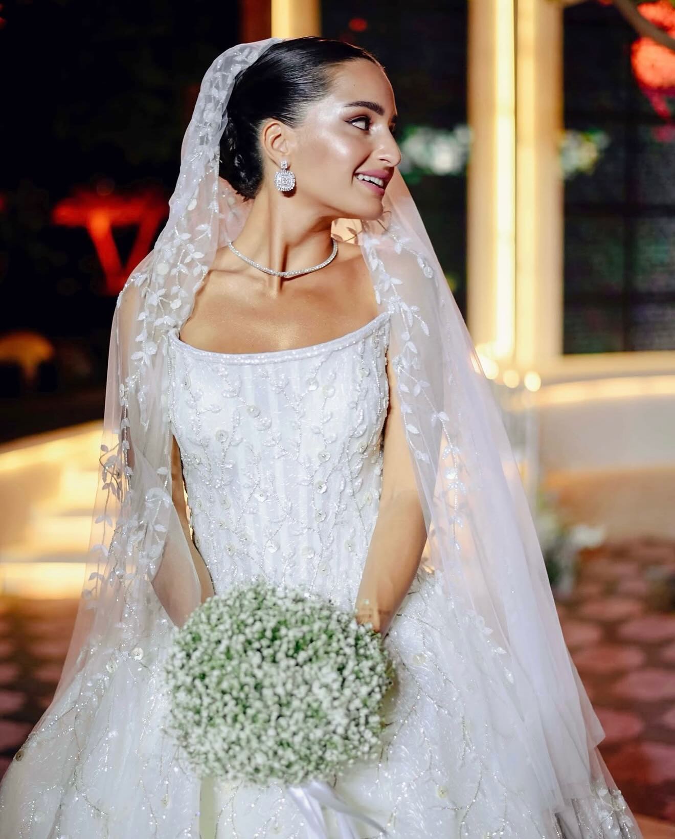 باقة العروس من زهور الجيبسوفيلا