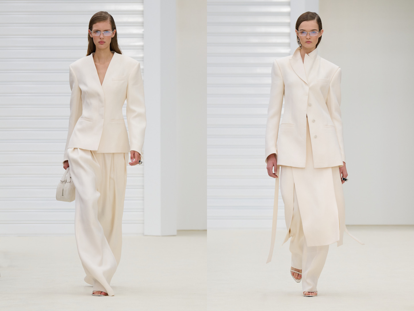 بدل نسائية باللون الأبيض من Ferrari