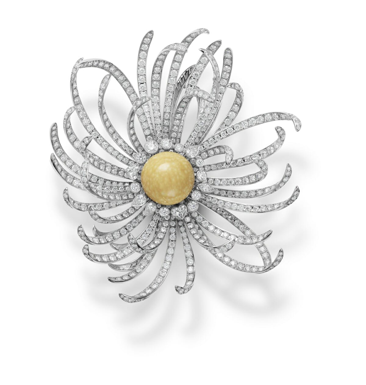 بروش الأقحوان Chrysanthemum brooch من ميكيموتو Mikimoto