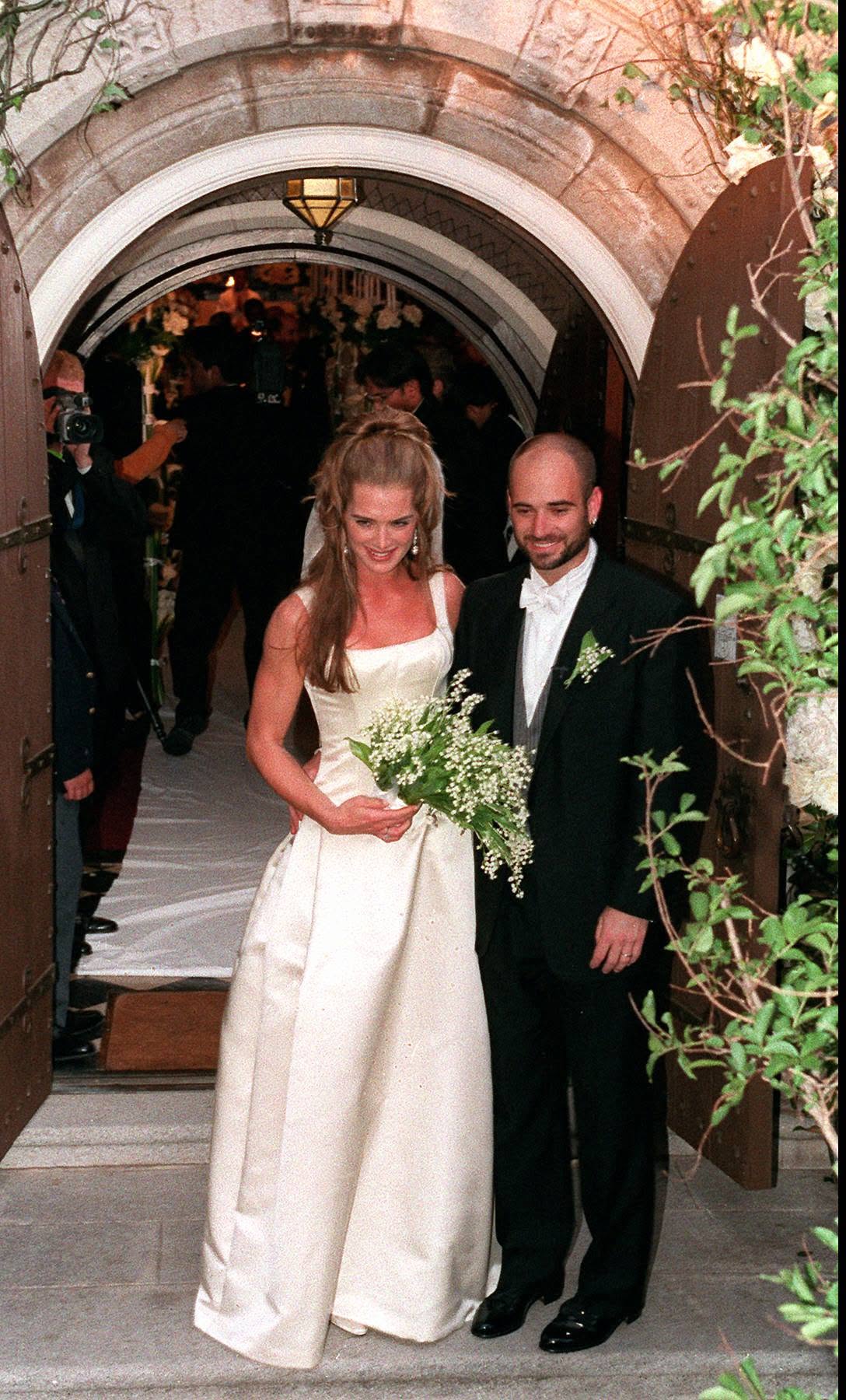بروك شيلدز Brooke Shields وأندريه أغاسي Andre Agassi