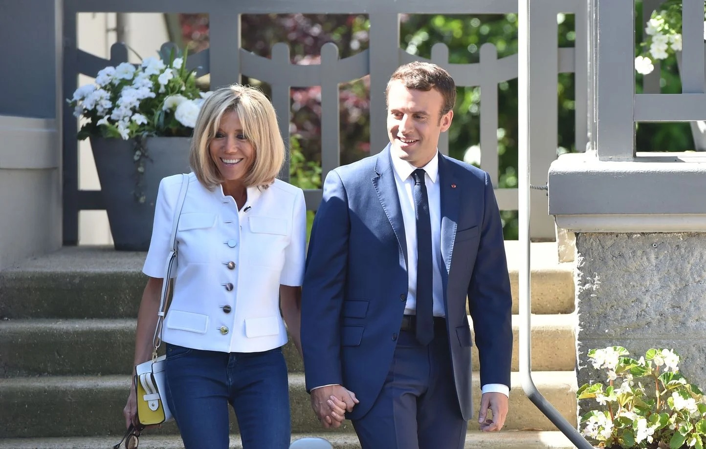 بريجيت Brigitte Macron وإيمانويل ماكرون Emmanuel Macron
