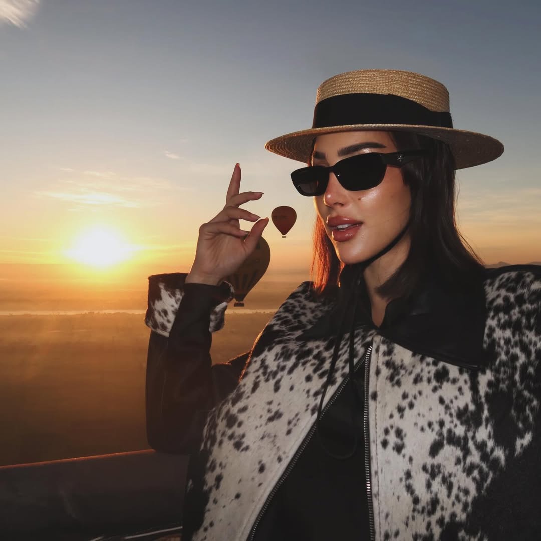 بسمة بوسيل في مغامرة بالأقصر مع أبنائها